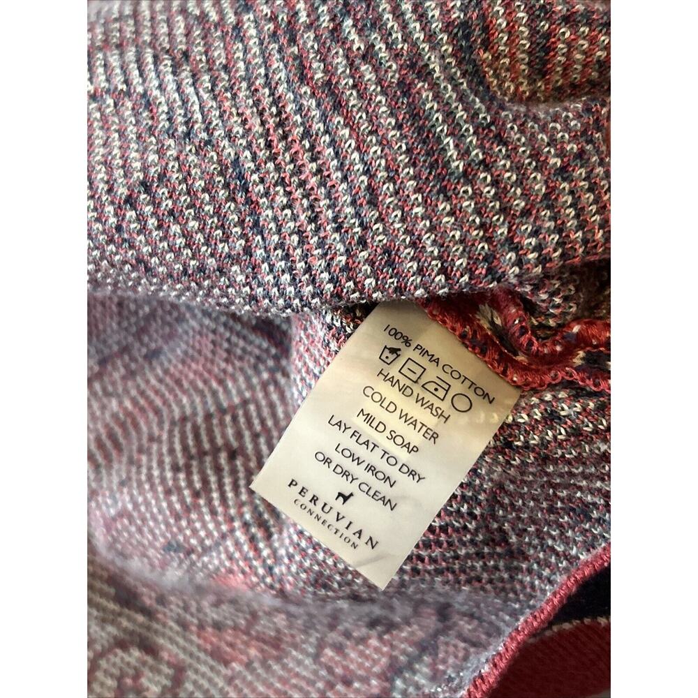 Peruvian Connection Nerissa Maroon Mandala Pima C… - image 4